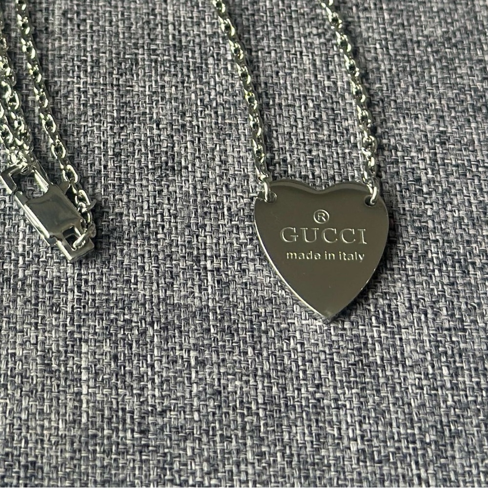 Gucci Heart Pendant Necklace, earrings and ring set